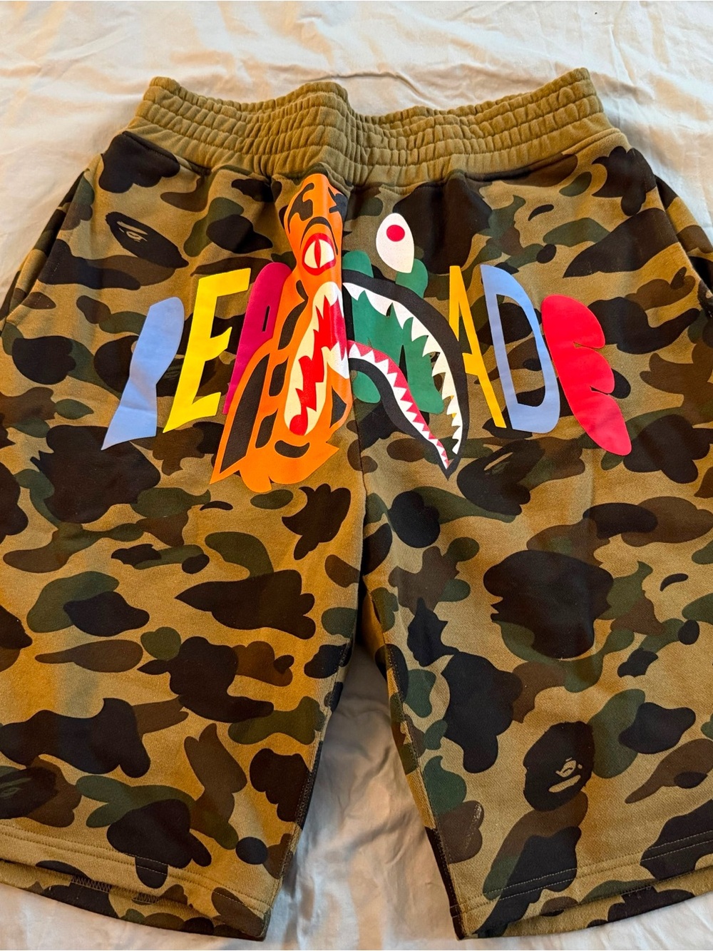 A BATHING APE cotton shorts back pocket xxl